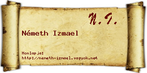 Németh Izmael névjegykártya